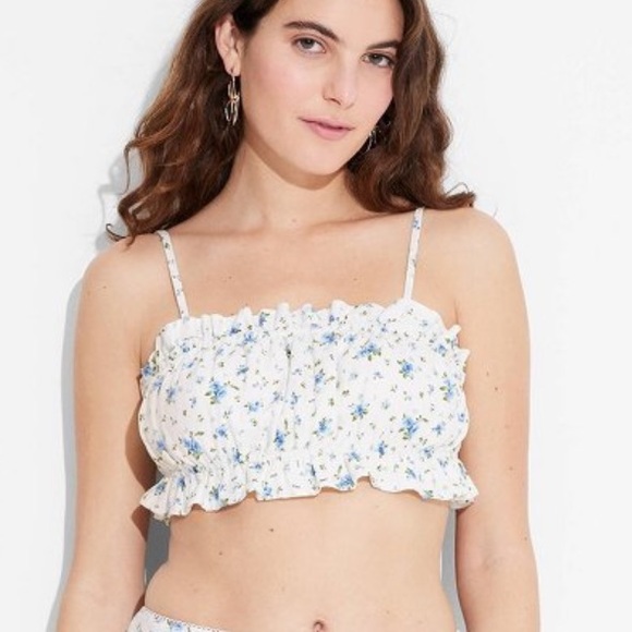 NWT Floral Crop Top - Picture 1 of 5